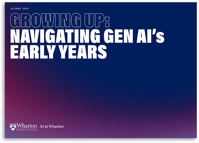 Growing Up: Navigating Gen AIs Early Years